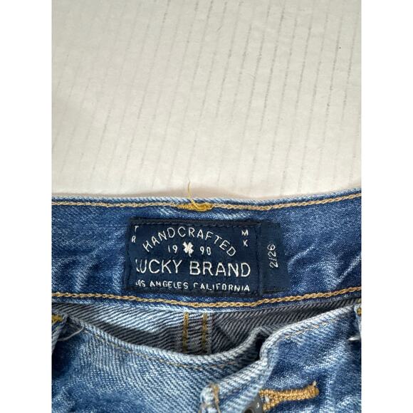 Lucky Brand The Cut Off Shorts Flowers Embroidered Womens Size 26 / 2 - Picture 4 of 6